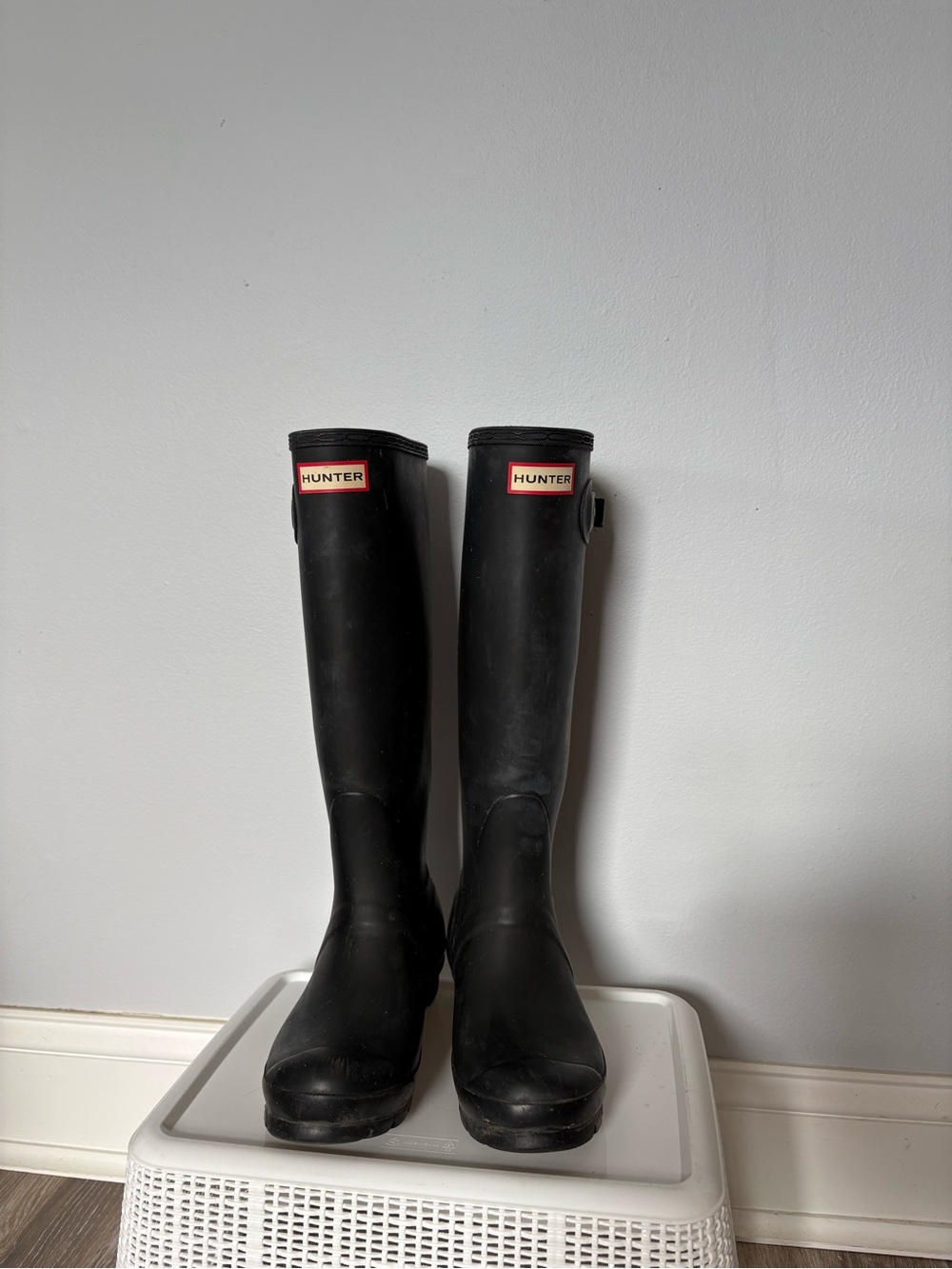 Hunter Black Over-the-Knee Rain Boots